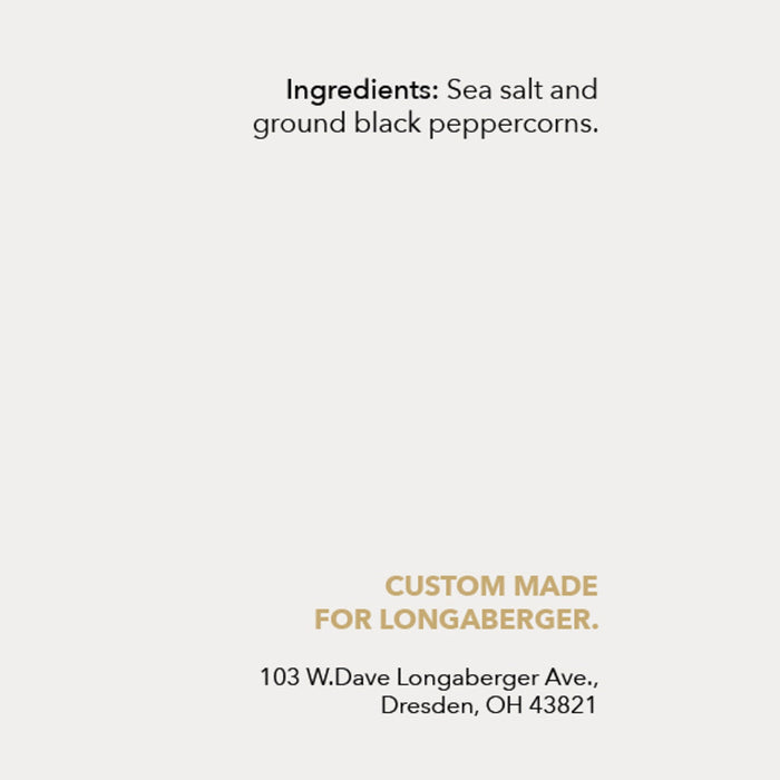 Longaberger Butcher's Salt and Ground Pepper Mix
