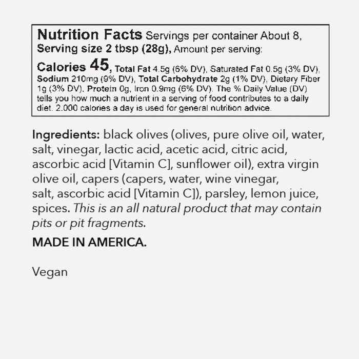 Longaberger Black Olive Tapenade