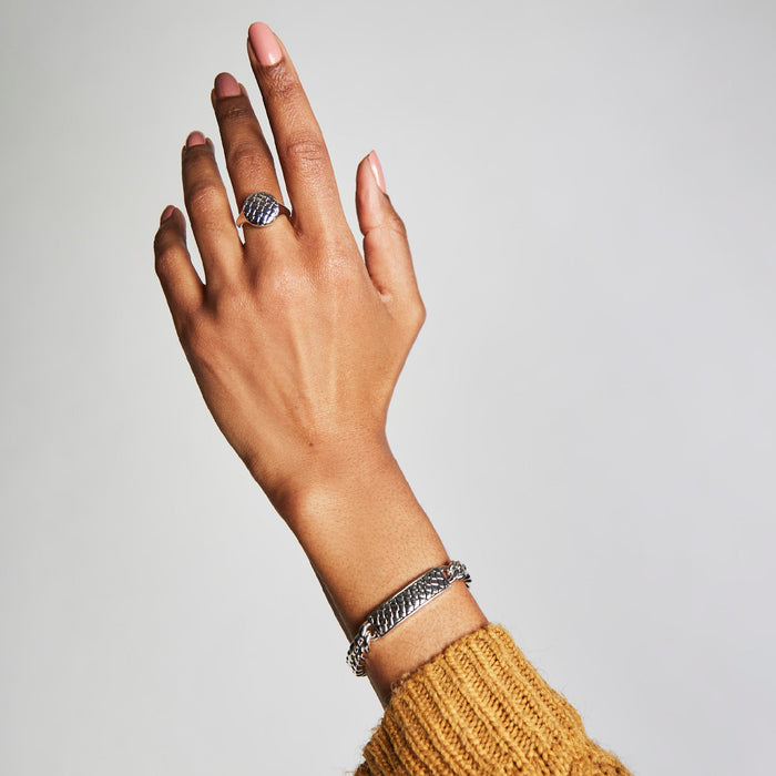 Basketweave ID Bracelet