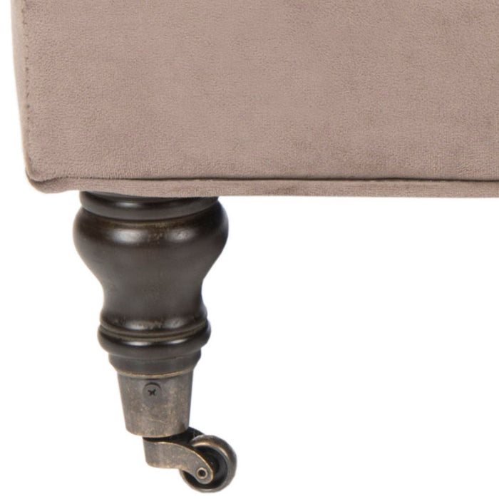 Mushroom Clark Tufted Cocktail Ottoman