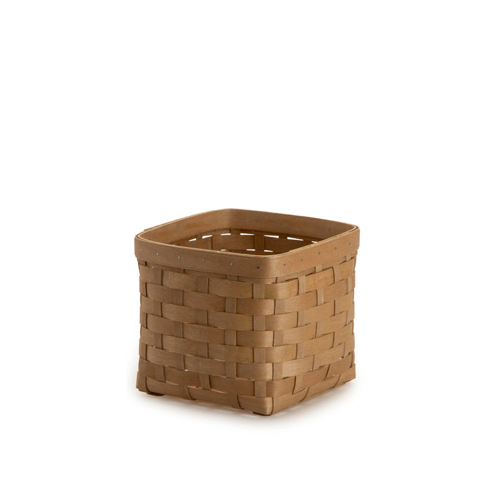 Light Brown Square Organizing Basket