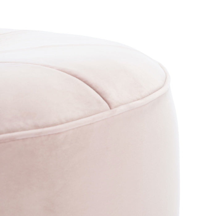 Blush Amais Round Ottoman