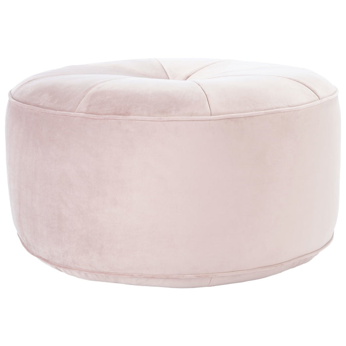 Blush Amais Round Ottoman
