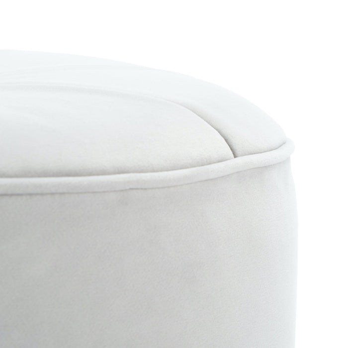 Light Grey Hawkem Cylinder Ottoman