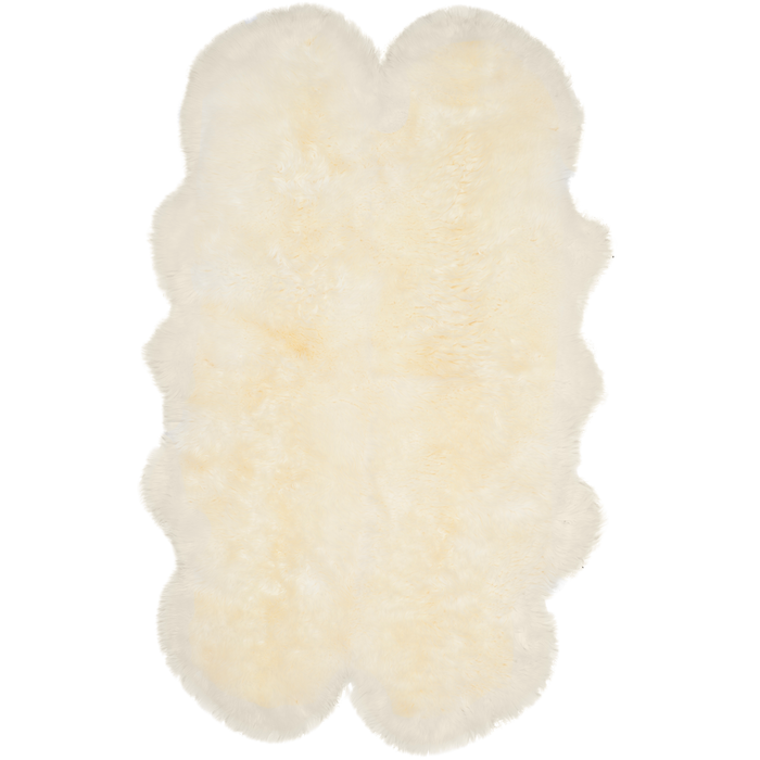 White Sheep Skin Rug