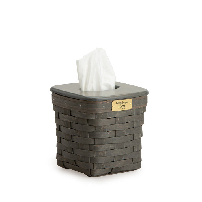 Pewter 1973 Tall Tissue Basket Set with Free Protector