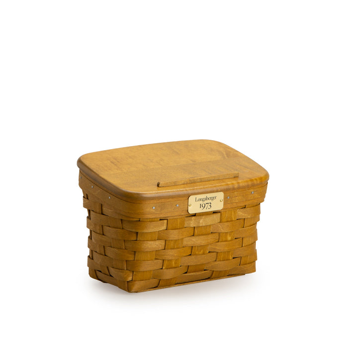 Warm Brown 1973 Recipe Basket Set with Free Protector