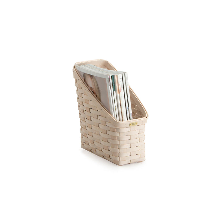 White 1973 Magazine File Organizing Basket Set with Free Protector