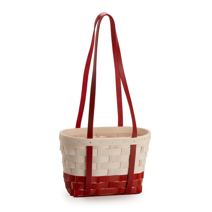 Red & White Medium Boardwalk Basket Set with Free Protector