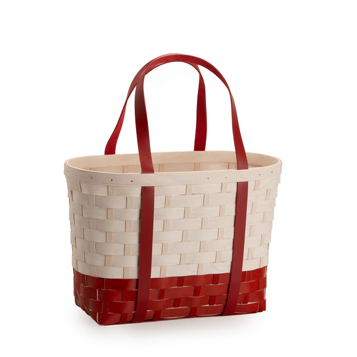 Red & White Large Boardwalk Basket Set with Free Protector