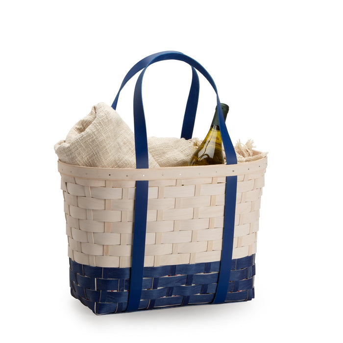 Blue & White Large Boardwalk Basket Set with Free Protector