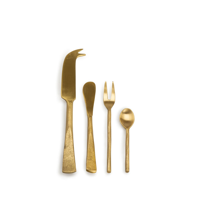 Gold Tone Charcuterie Set
