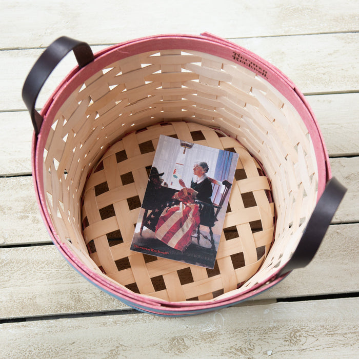 Norman Rockwell Series 2 – Whitewashed Bushel Basket Set with Free Protector