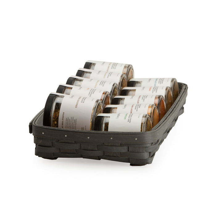 Pewter Spice Basket Set with Free Protector & Longaberger Spice Kit