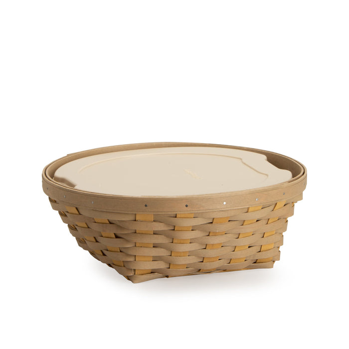 Khaki Sage & Light Yellow Buffet Basket Set with Free Protector