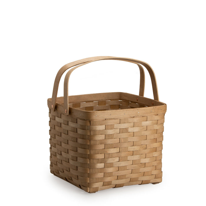 Light Brown Two Pie Basket Set with Free Protector & Riser