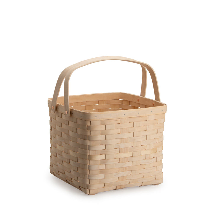 Whitewashed Two Pie Basket Set with Free Protector & Riser