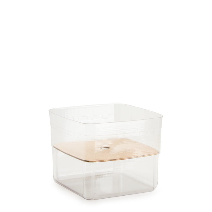 Light Brown Two Pie Basket Set with Free Protector & Riser