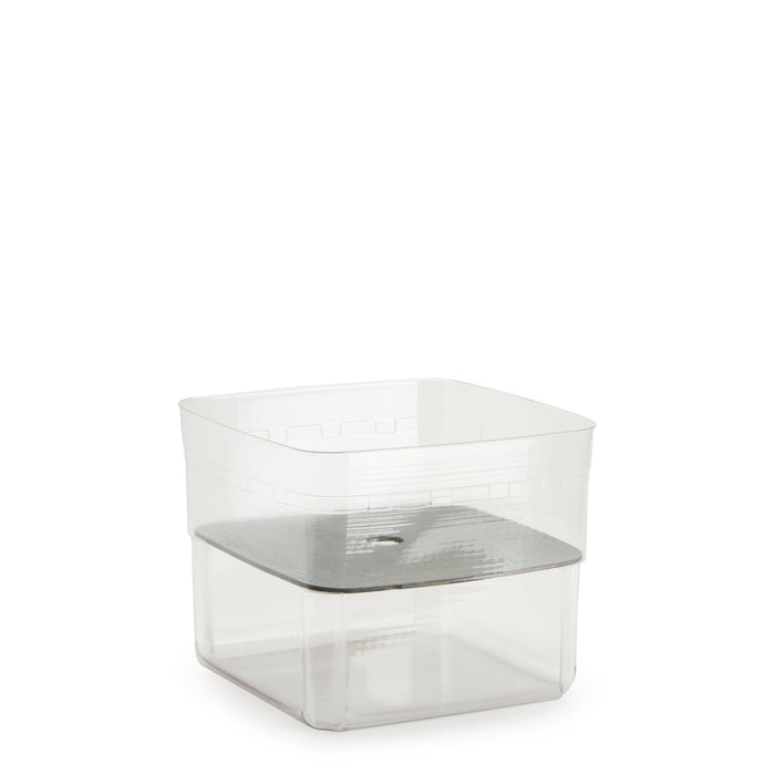 Pewter Two Pie Basket Set with Free Protector & Riser