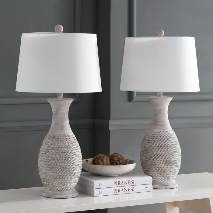 Grey Bentlee Table Lamp Set