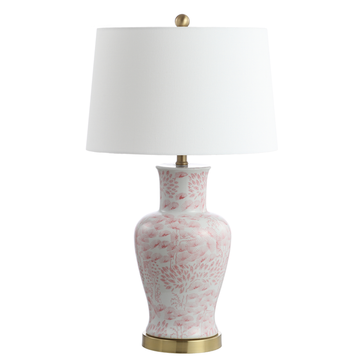 Pink & White Calli Table Lamp Set