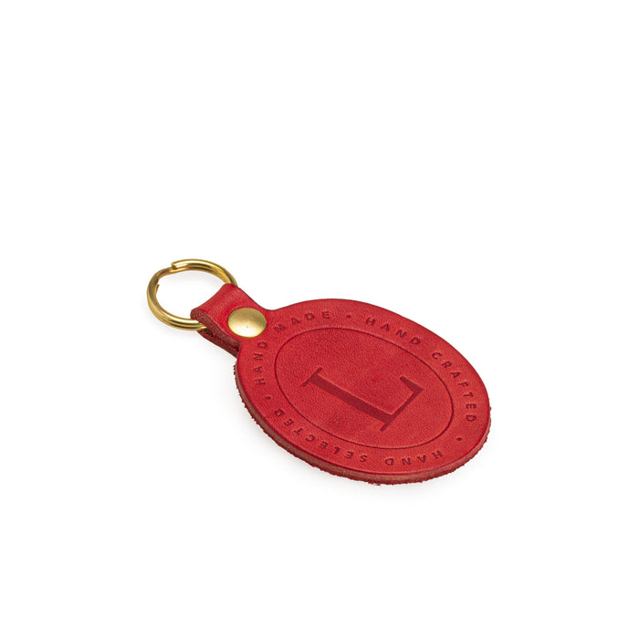 Red Leather Key Fob