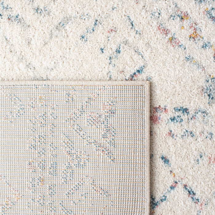 Ivory & Turquoise Tulum Moroccan Runner