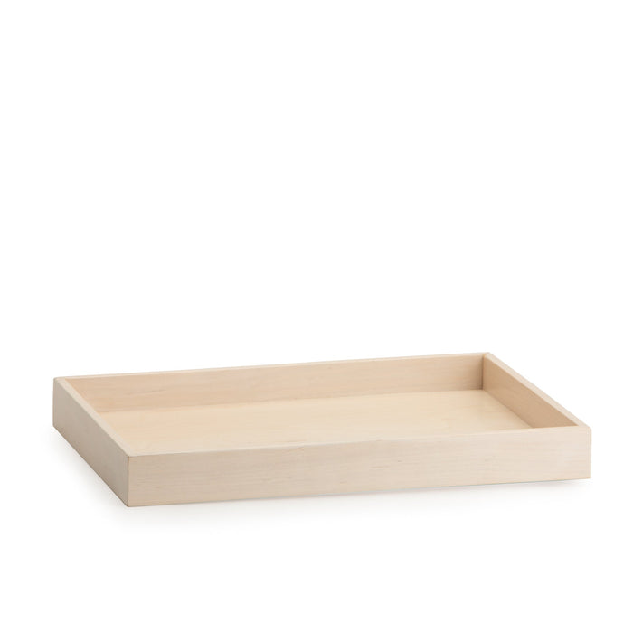 White 1973 Wood Organizing Tray