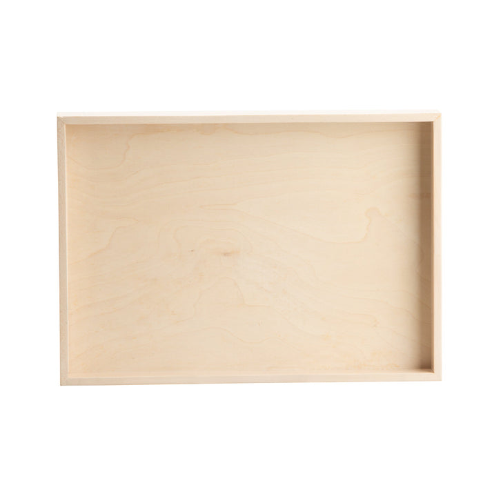 White 1973 Wood Organizing Tray