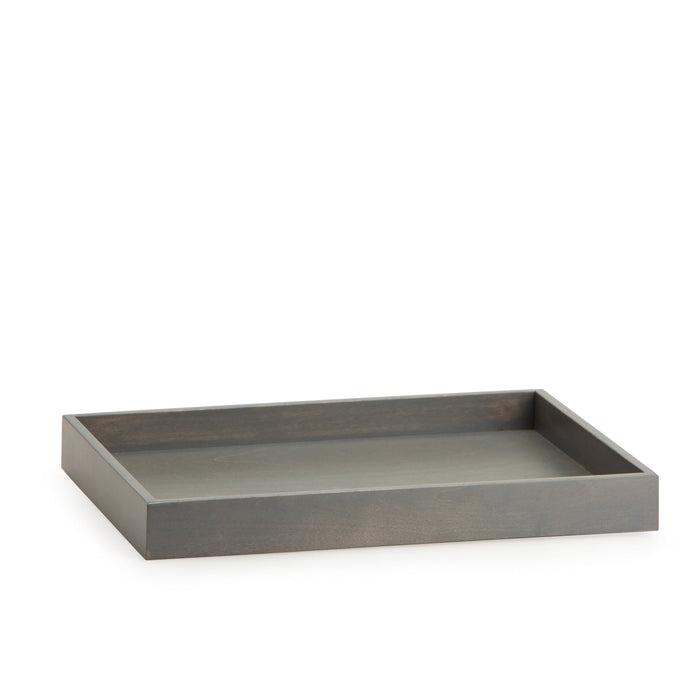 Pewter 1973 Wood Organizing Tray