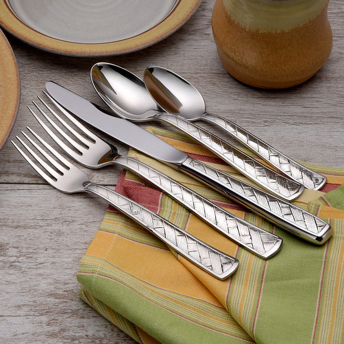 Weave 65 Piece Flatware Set