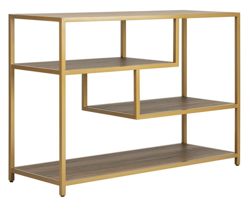 Gold Reese Geometric Console Table