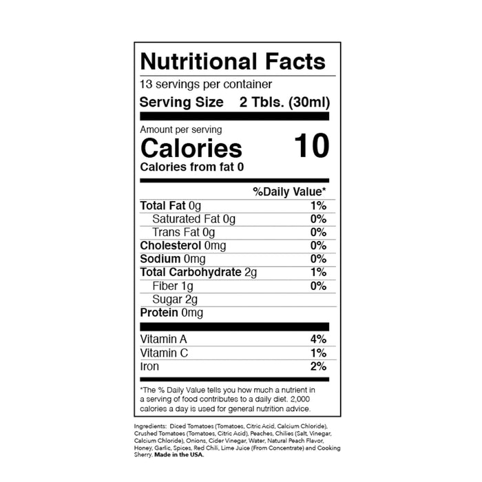 Longaberger Handmade Peach Salsa