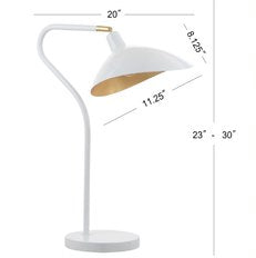 White Giselle Adjustable Table Lamp