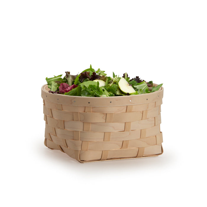 Whitewashed Round Serving Basket
