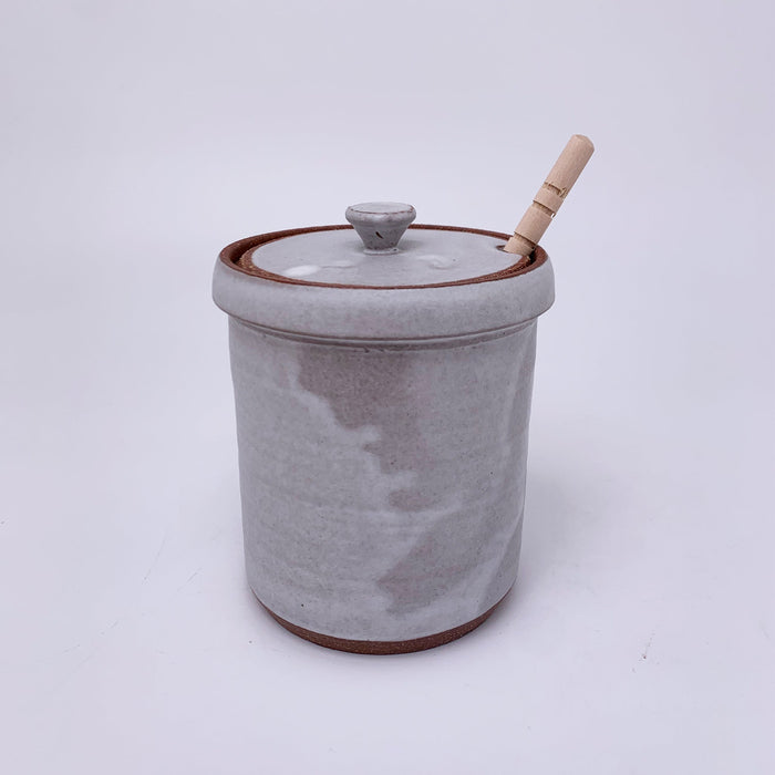 White Honey Pot