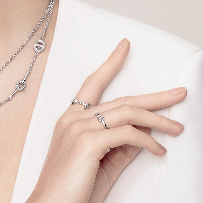 Vienna Stack Ring with Diamonds