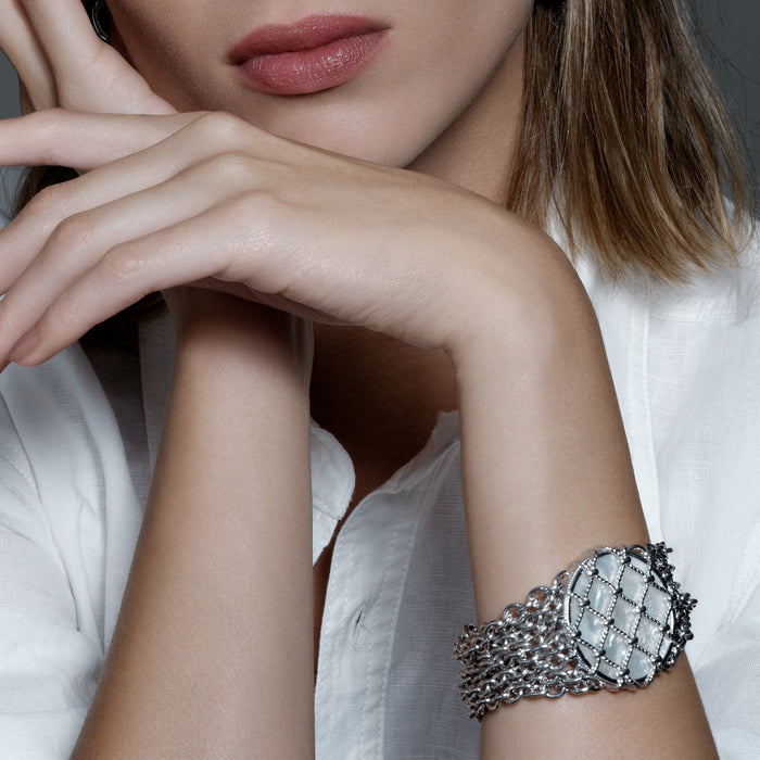 Isola Multi Chain Bracelet with Mother of Pearl