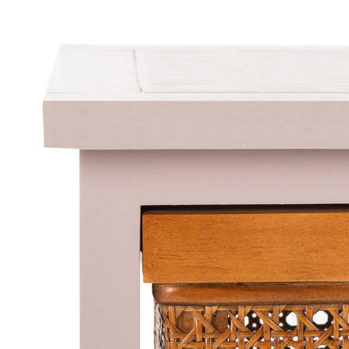 Quartz Grey Jackson Storage Unit with Cane Drawers