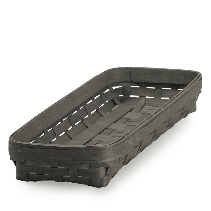 Pewter Long Rectangle Serving Basket