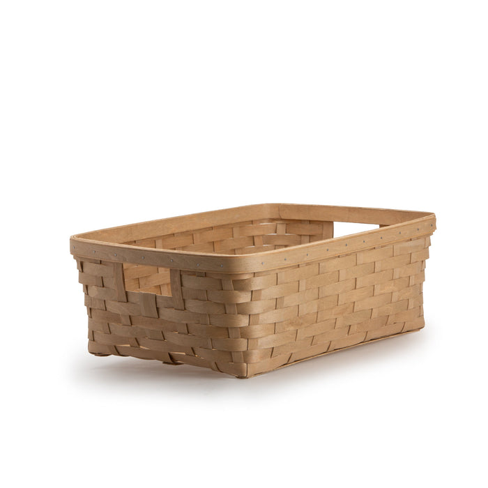 Light Brown Large Rectangle Organizing Basket