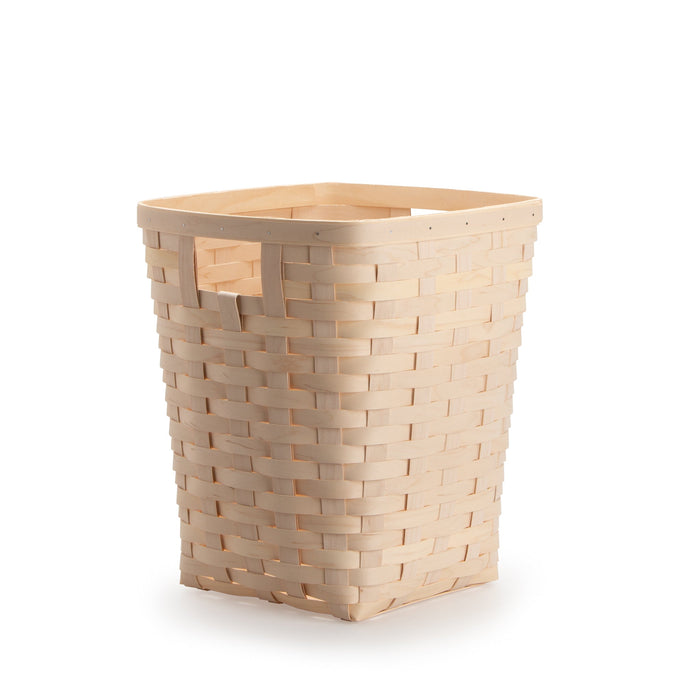 Whitewashed Flare Waste Basket