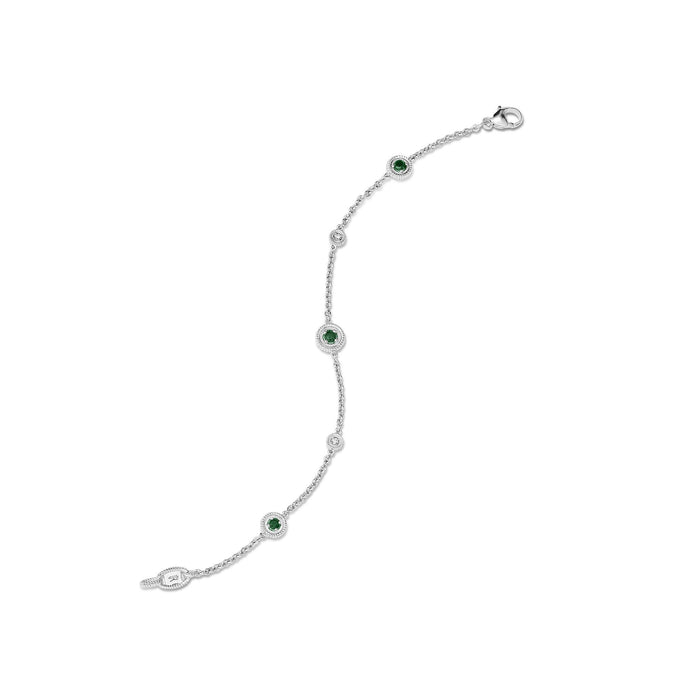 Max Bracelet with Emerald and Diamonds