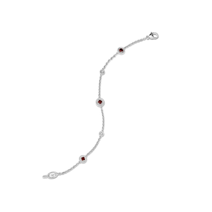 Max Bracelet with Garnet and Diamonds