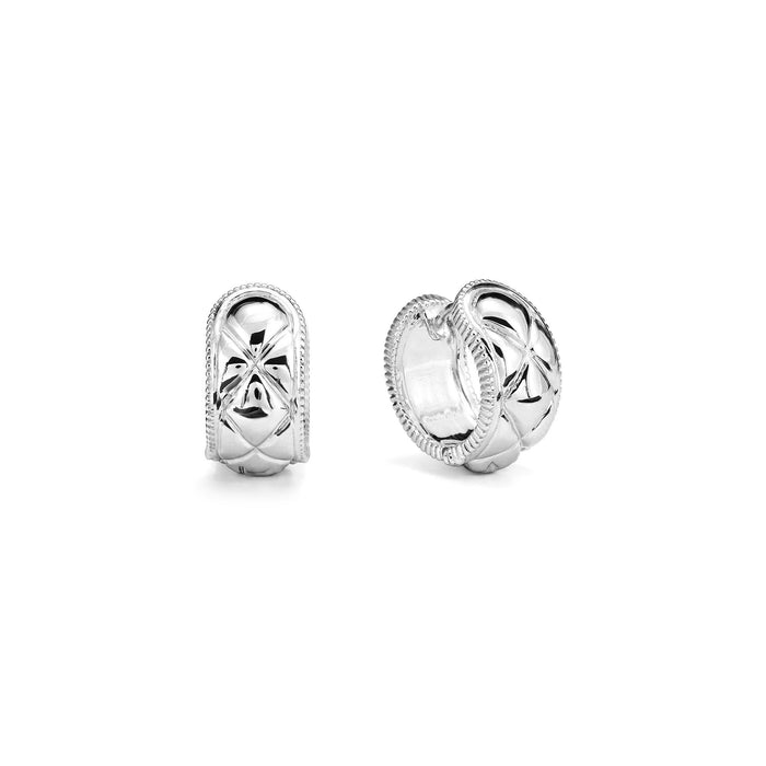 Max Textured Huggie Hoop Earring