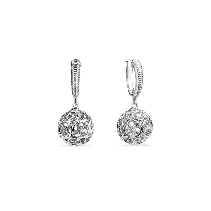 Max Earrings with Diamonds