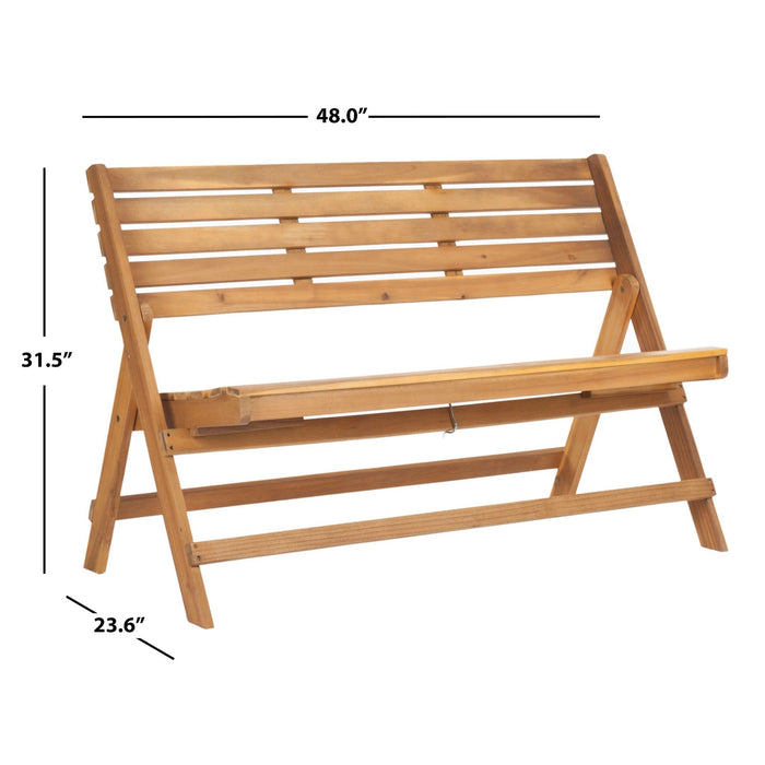 Natural Brown Luca Folding Bench