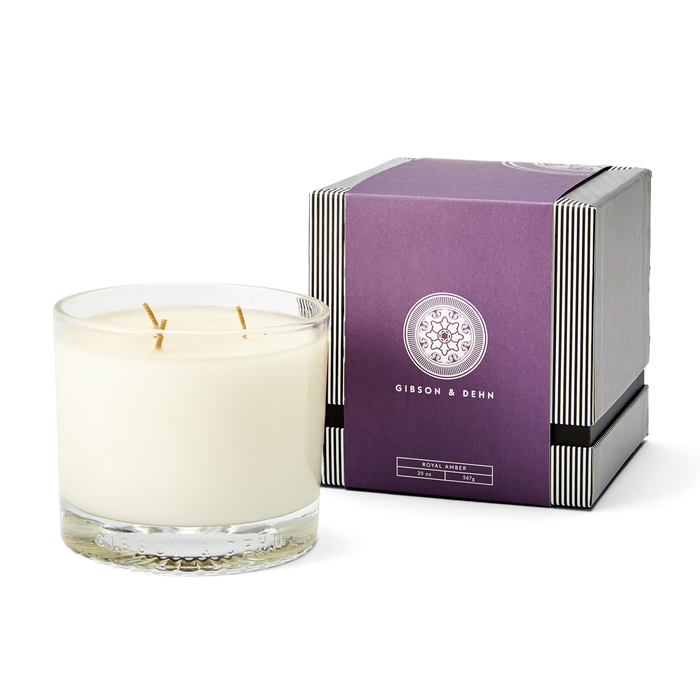 Royal Amber Three Wick Candle