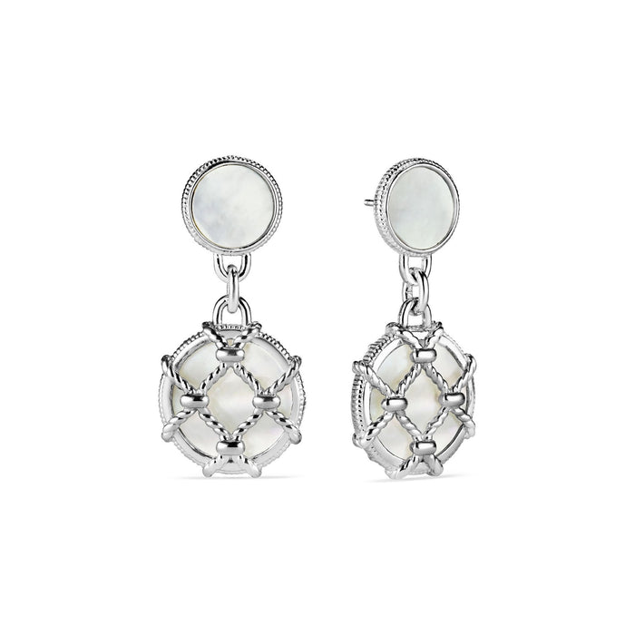 Isola Double Drop Earrings with Mother of Pearl