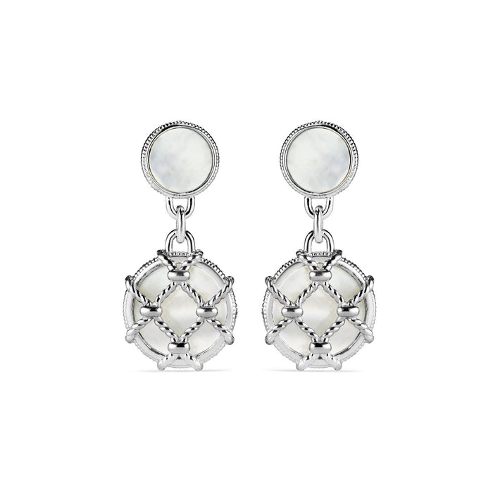 Isola Double Drop Earrings with Mother of Pearl